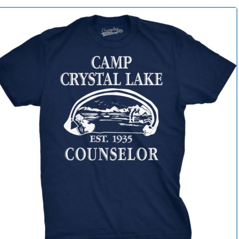 Mens Camp Crystal Lake T shirt Funny Graphic Campi